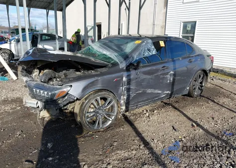 2020 Acura Tlx A-Spec/A-Spec W/Red Leather from USA, damaged, VIN 19UUB1F61LA013644
